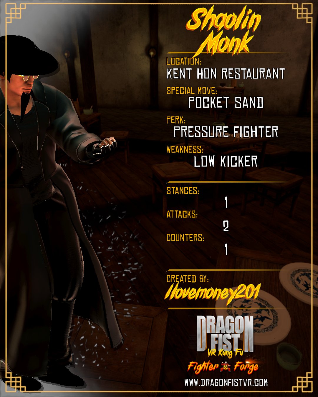 Shaolin Monk - Created By: Ilovemoney201